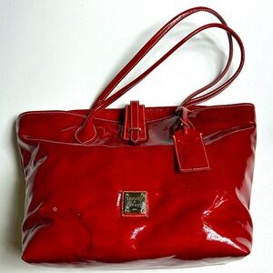 Vintage DOONEY & BOURKE Medium Bordeaux Cindy Tote Shoulder Bag Rare J8051229